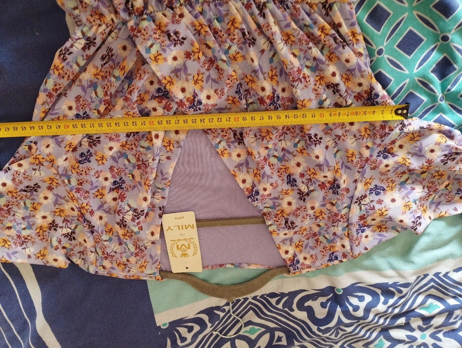 Mily Paris short purple floral dress one size fits all – photo 9